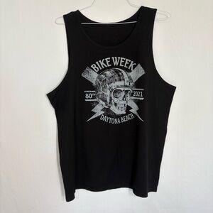 Daytona Beach Bike Week‎ 2021 80th Annual Adult Sleeveless Tank Top T-shirt